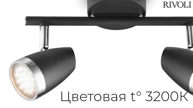 Светильник настенно-потолочный спот Rivoli Joyce 6156-702 светодиодный LED 2 х 4 Вт 3200К поворотны смотреть онлайн