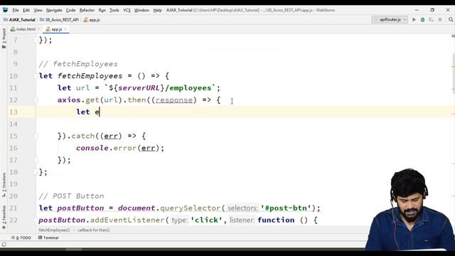 21. REST API with Axios Library of AJAX | AJAX Tutorial | UiBrains | NAVEEN SAGGAM смотреть онлайн
