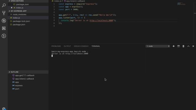 Web Server At localhost:3000 With ExpressJS смотреть онлайн