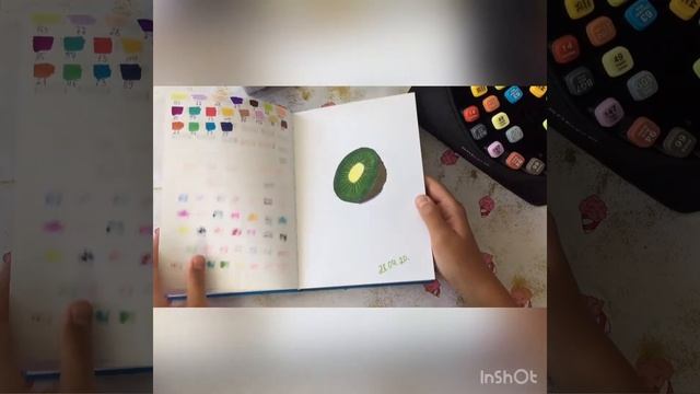 Рисую девочку гуляющую в парке?? смотреть онлайн