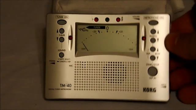 KORG TM-40 Guitar Tuner and Metronome, Demo смотреть онлайн