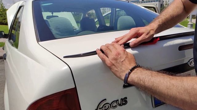 Ford Focus 1 Bagaj Üstü Piano Black Spoiler Nasıl Yapıştırılır ? смотреть онлайн
