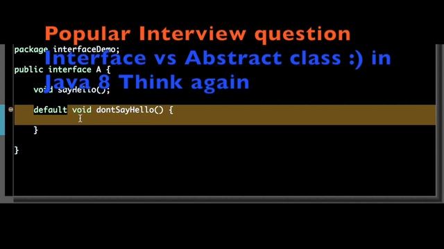 interface default methods in java8 смотреть онлайн