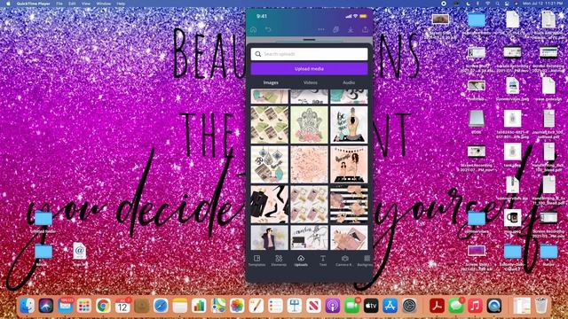 HOW TO Create FREE PHONE WALLPAPERS In CANVA | Canva TUTORIAL смотреть онлайн