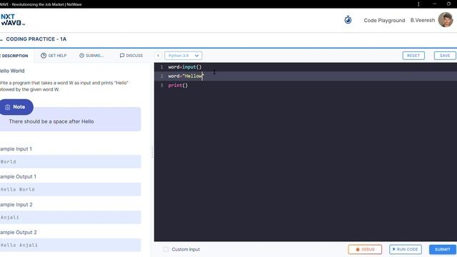 NXT WAVE CCBP 4.0 Python assignment-1A Answers#python #XCCBP#NXTWAVE #RAHUL смотреть онлайн
