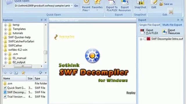 How to convert SWF to FLA with SWF Decompiler? смотреть онлайн