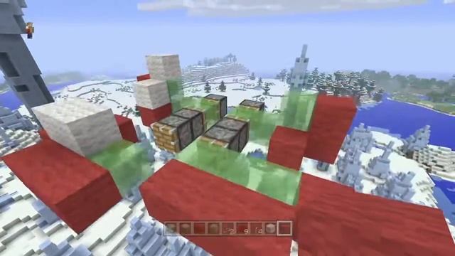 Santa's Sleigh - Slime Block Flying Machine Tutorial (Minecraft Xbox PS3 PS4) смотреть онлайн