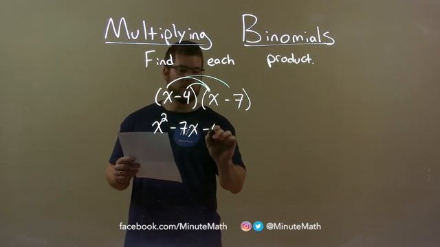 Find the Product (x-4)(x-7) смотреть онлайн