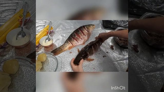 РЫБА ФАРШИРОВАННАЯ ЗАПЕЧЕННАЯ В ДУХОВКЕ A FISH Poisson Fisch 물고기 魚 Pescado ВКУСНО YUMMY 맛있는 Lecker смотреть онлайн