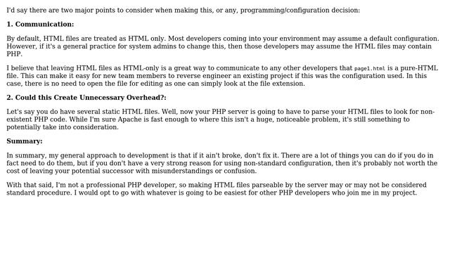 Software Engineering: Is it advisable to force your web server to parse HTML files for PHP code? смотреть онлайн