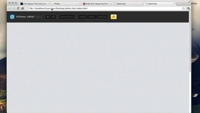 Building a Static Admin Bar for the Browser: Yellow Bits смотреть онлайн