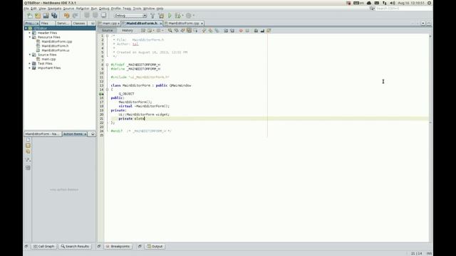 Creating Qt GUI application using Netbeans IDE and Ubuntu смотреть онлайн