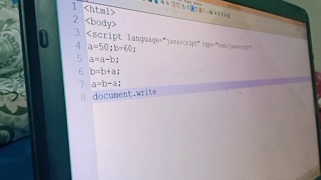 Interchange values of a and b without using third variable (Java Script) смотреть онлайн