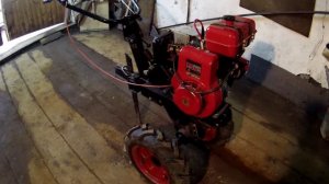 Мотоблок Ока (запуск)