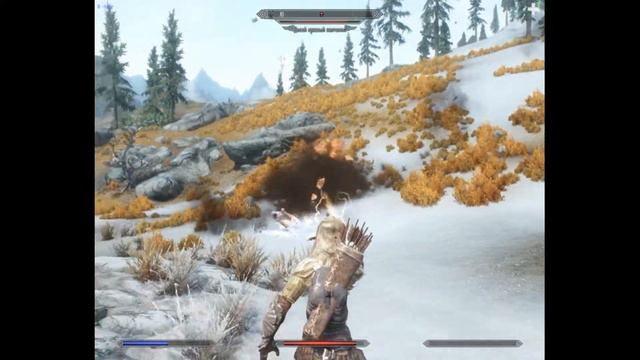 Слегка пережарил 😅🔥. TES5 Skyrim. Цветная магия в Скайриме. смотреть онлайн