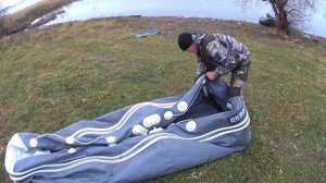 Как Правильно и Компактно Свернуть Лодку с Транцем.