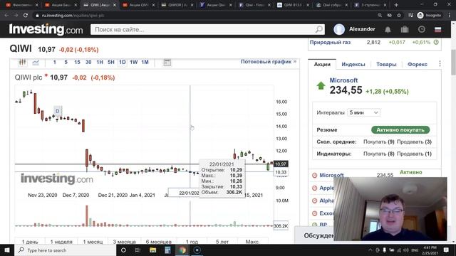 Акции QIWI: кто-то что-то знает? Кто-то купил на миллиард? смотреть онлайн