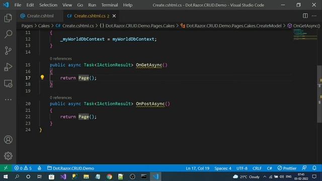 .NET6 Razor Pages CRUD Operations With Entity Framework Core смотреть онлайн