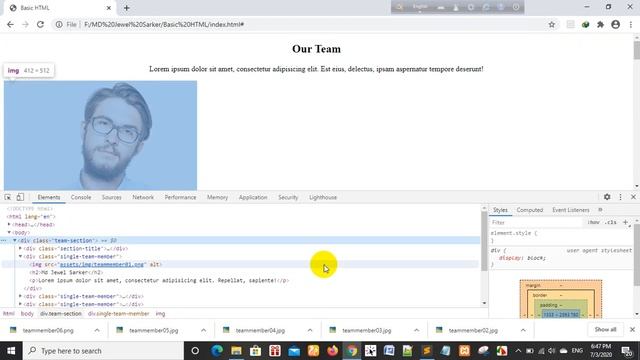 How to make a single team member section with html and css смотреть онлайн