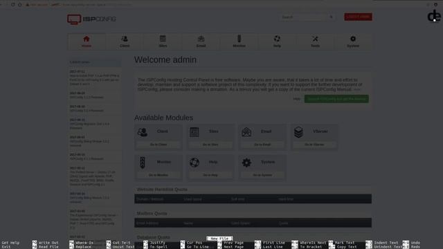 Setup ISPConfig Web and Mail Server on Ubuntu 16.04 смотреть онлайн