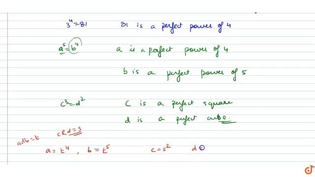 Assume that a,b,c and d are positive integers such that `a^5=b^4`, `c^3=d^2` and `c-a=19` deter... смотреть онлайн