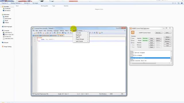 XAMPP Tutorial - 3 - Testing PHP смотреть онлайн