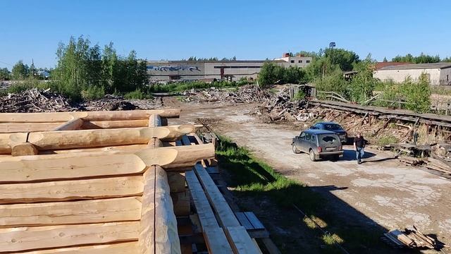 Срубъ жилого дома въ Смоленскъ. Одиннадцатый венецъ. Консоли. смотреть онлайн