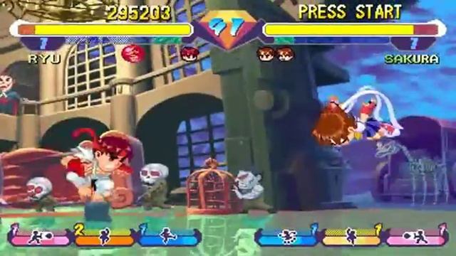 Super Gem Fighter Mini Mix Arcade Playthrough with Ryu смотреть онлайн