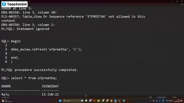 Oracle Aggregate Function in SQL смотреть онлайн