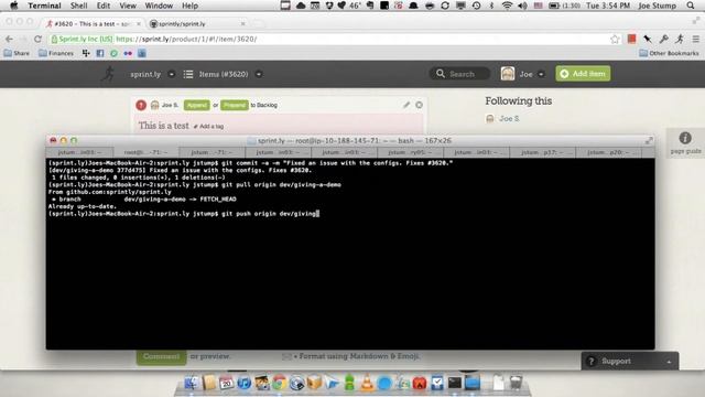Sprintly - Closing an Item via Git смотреть онлайн