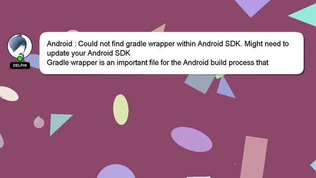 Android : Could not find gradle wrapper within Android SDK. Might need to update your Android SDK смотреть онлайн