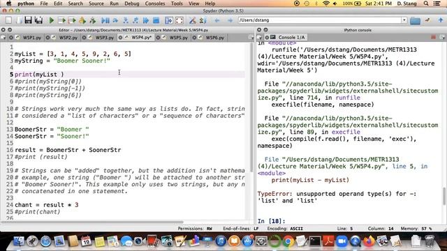 METR1313 - Week 5 - Segment 5 (p2 / 2): Concatenating Python Lists смотреть онлайн