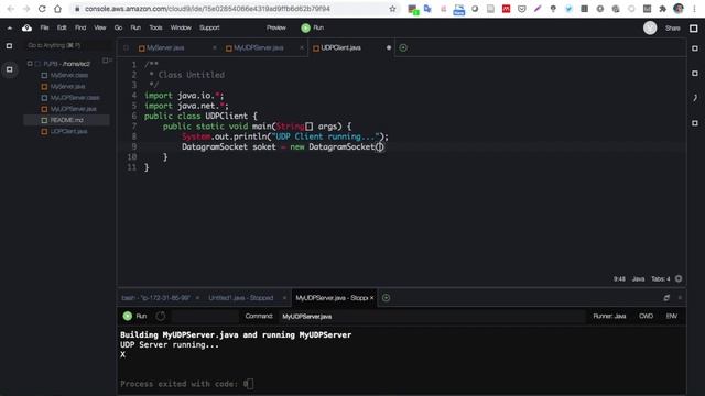 Demo Coding Aplikasi UDP Client server dengan Java смотреть онлайн