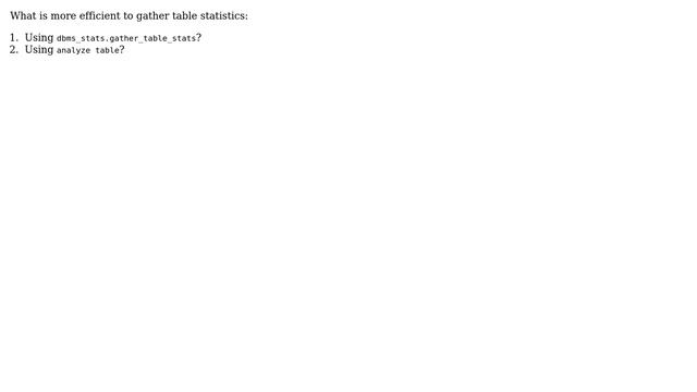 Databases: Getting statistics of a table in Oracle смотреть онлайн