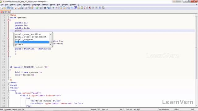 Solution to Constructor Destructor PHP Learn for Free on LearnVern смотреть онлайн