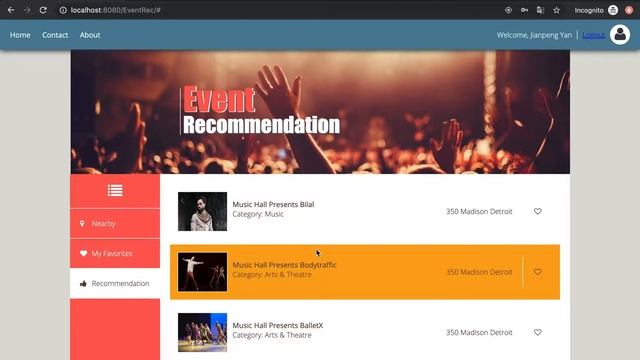 Java Web application - Event Search & Recommendation смотреть онлайн