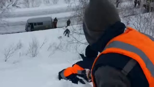 Опускание снежных лавин а/д Усть-Каменогорск-Горная Ульбинка-Самарка