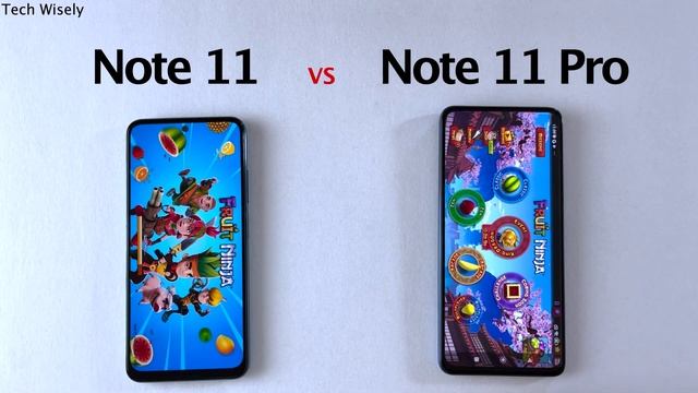 Xiaomi Redmi Note 11 vs Note 11 Pro 5G - SPEED TEST смотреть онлайн