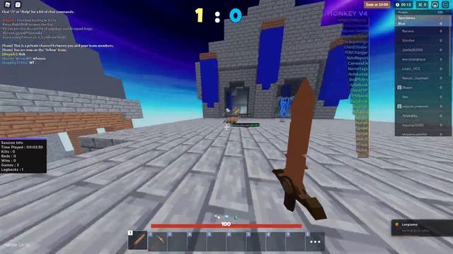 A 25 second win in roblox bedwars (vape v4) смотреть онлайн