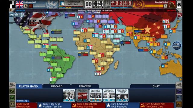 Online Twilight Struggle League - Game 3 vs Caecius.Twitch смотреть онлайн