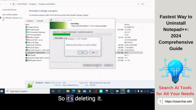 Fastest Way to Uninstall Notepad++: 2024 Comprehensive Guide смотреть онлайн