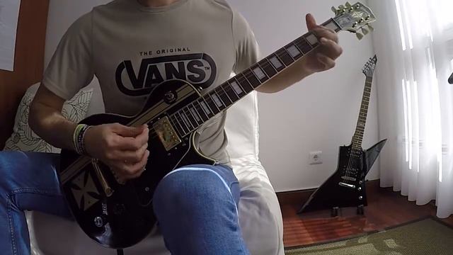 Through the Never - MetallicA rhythm guitar cover (How to play James Hetfield part) смотреть онлайн