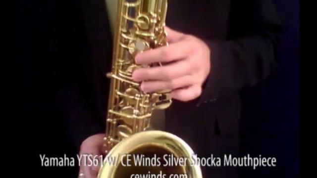 Saxmall.com Yamaha YTS-61 YTS61 Tenor Saxophone w/ CE Winds Silver Shocka mouthpiece смотреть онлайн