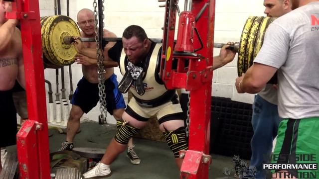 Dave Hoff 1250 Chain Squat Powered by: Westside Performance Nutrition смотреть онлайн