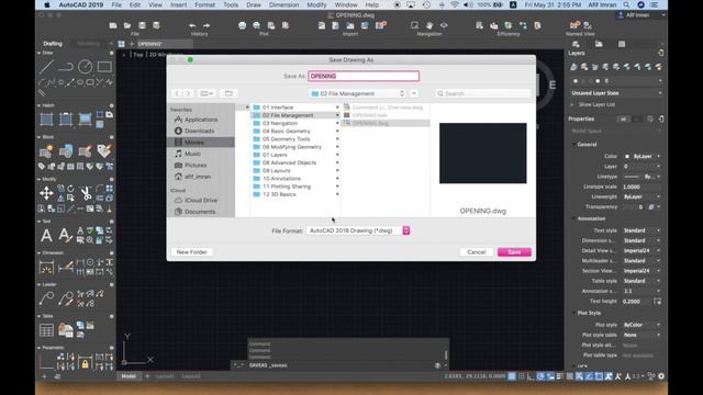 2- File Management / AutoCAD 2019 for Mac Essential Tutorial (ARABIC) смотреть онлайн