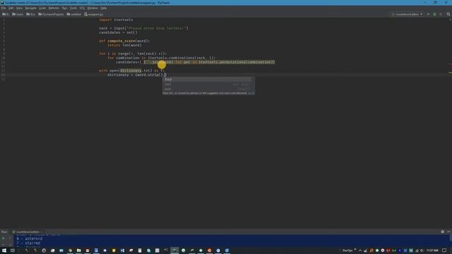 Countdown Letters Solver in Python смотреть онлайн