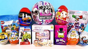 СЮРПРИЗ MIX! LOL Movie Magic, LEGO, Brawl Stars, Мстители Marvel, Машинки Unboxing Kinder Surprise