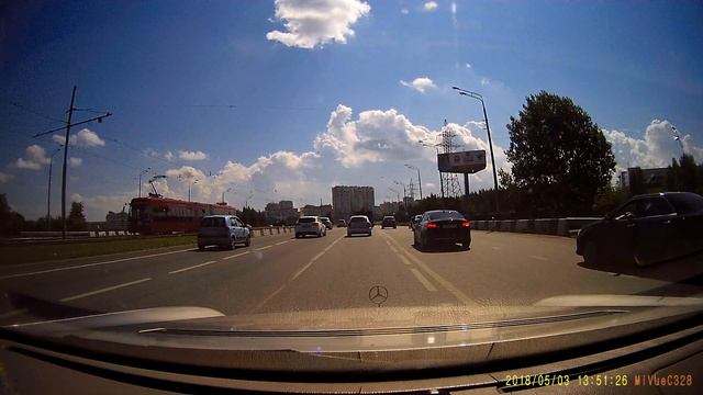 Дневная съемка Mio MiVue C328 смотреть онлайн