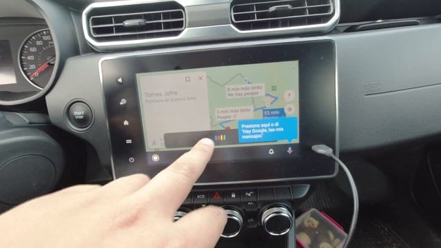 Sincronizando Android auto en la nueva Duster смотреть онлайн