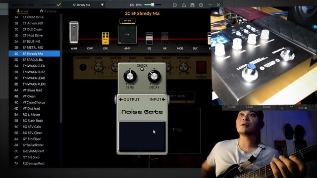 Nux MG 300 Demo Modelling Guitar Processor смотреть онлайн